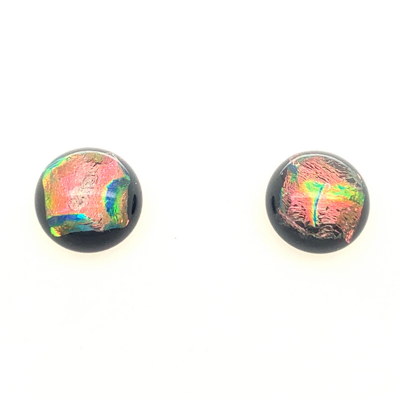 Dichroic Glass Post Earrings