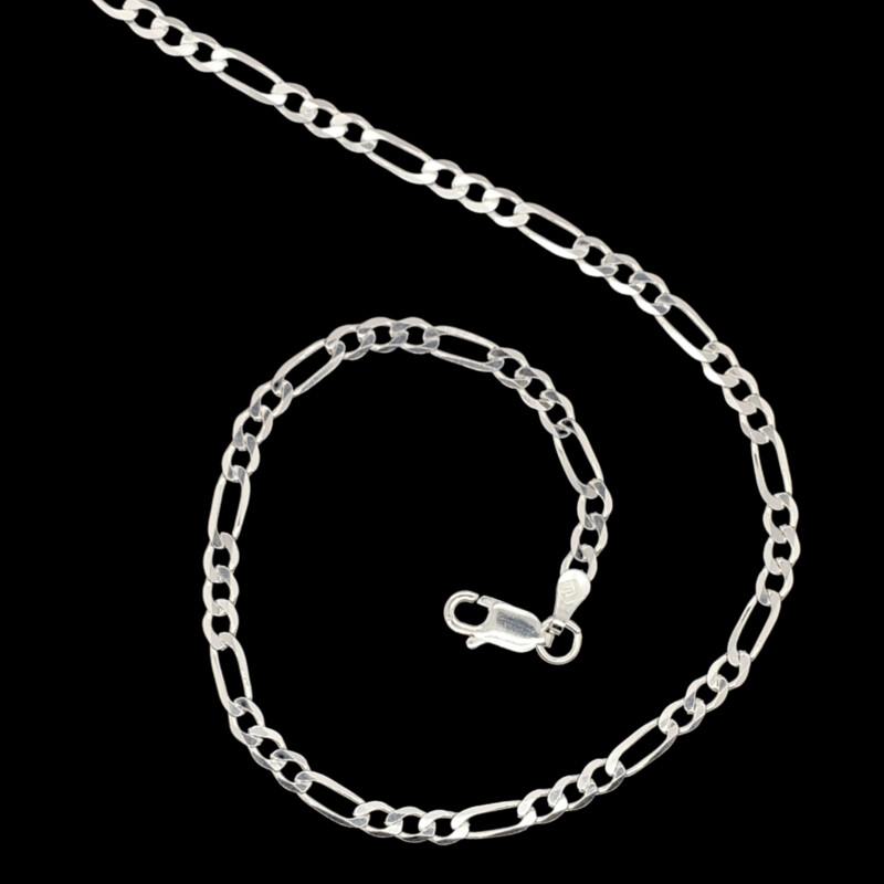 Sterling Silver Figaro Chain