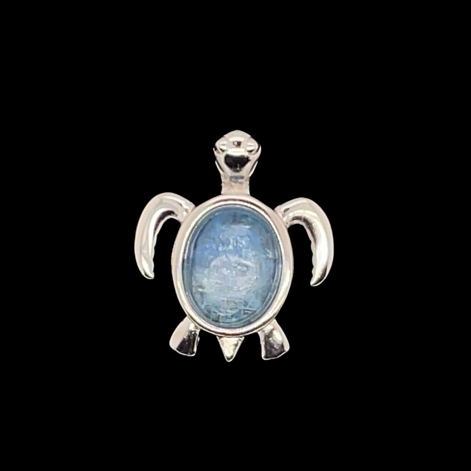 Kyanite Turtle Pendant