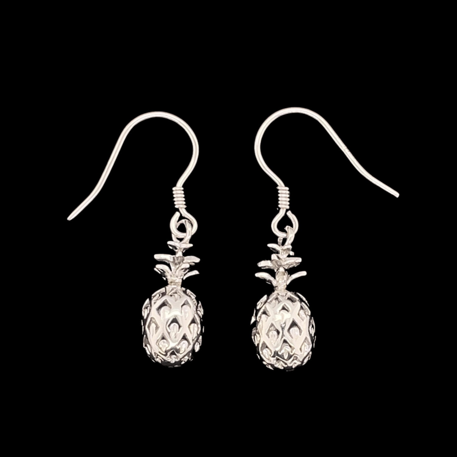 Sterling Silver Pineapple Earrings