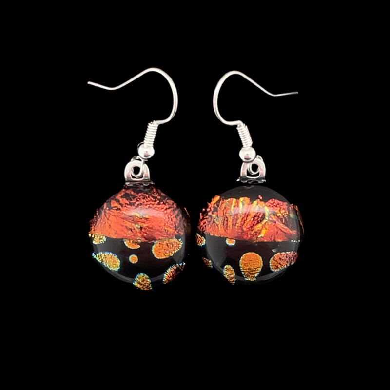Dichroic Glass Earrings