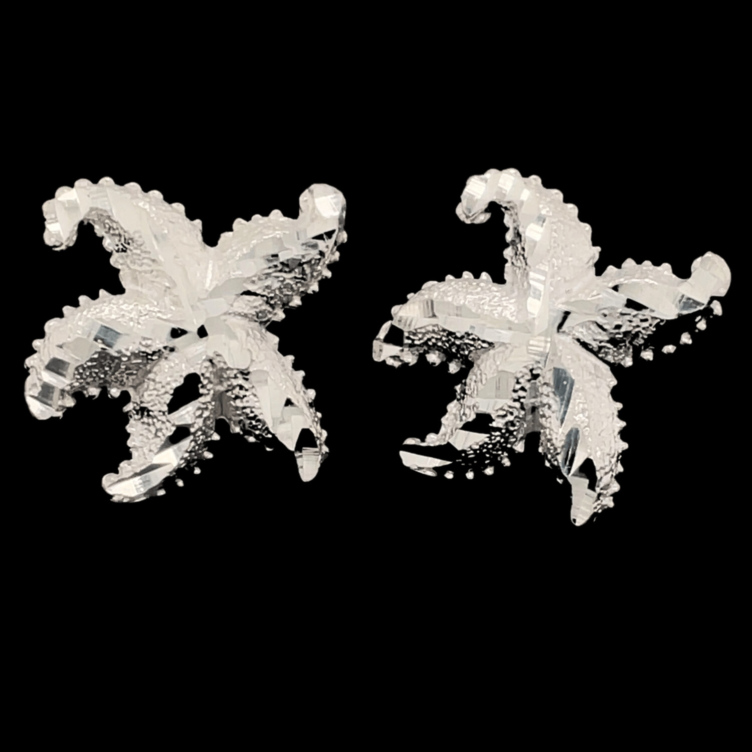 Sterling Silver Starfish Earrings