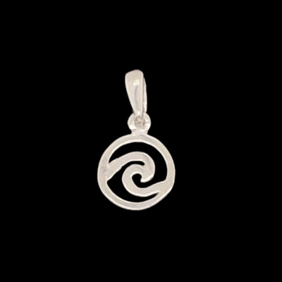 Sterling Silver Wave Pendant