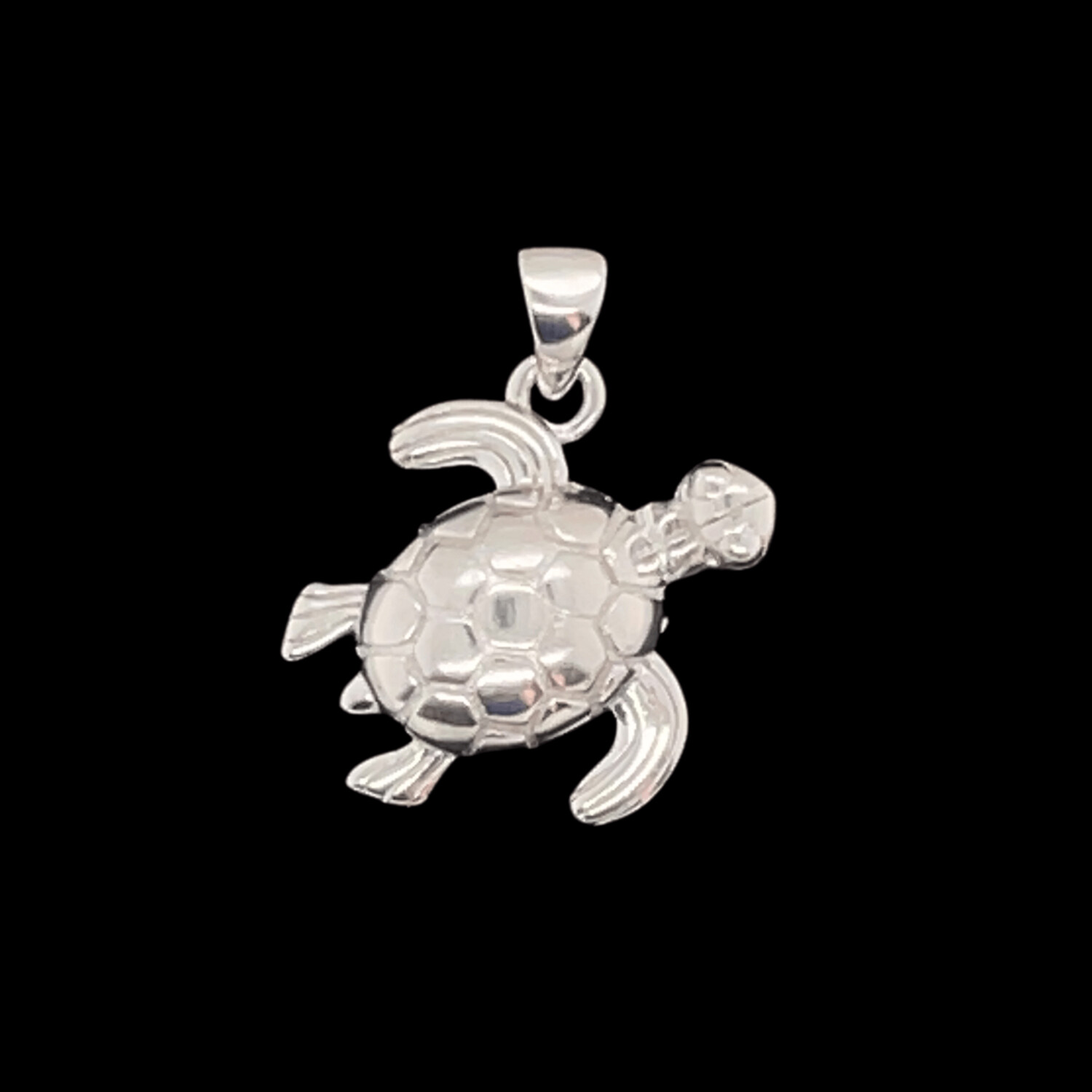 Sterling Silver Turtle Pendant