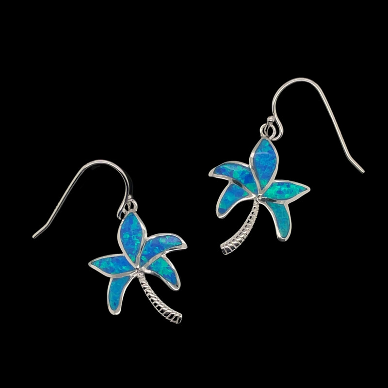 Opal Palm Tree Earrings ***RETIRED DESIGN***
