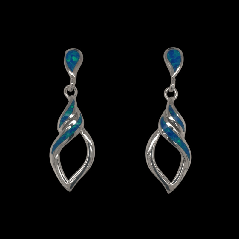 Opal Swirl Earrings