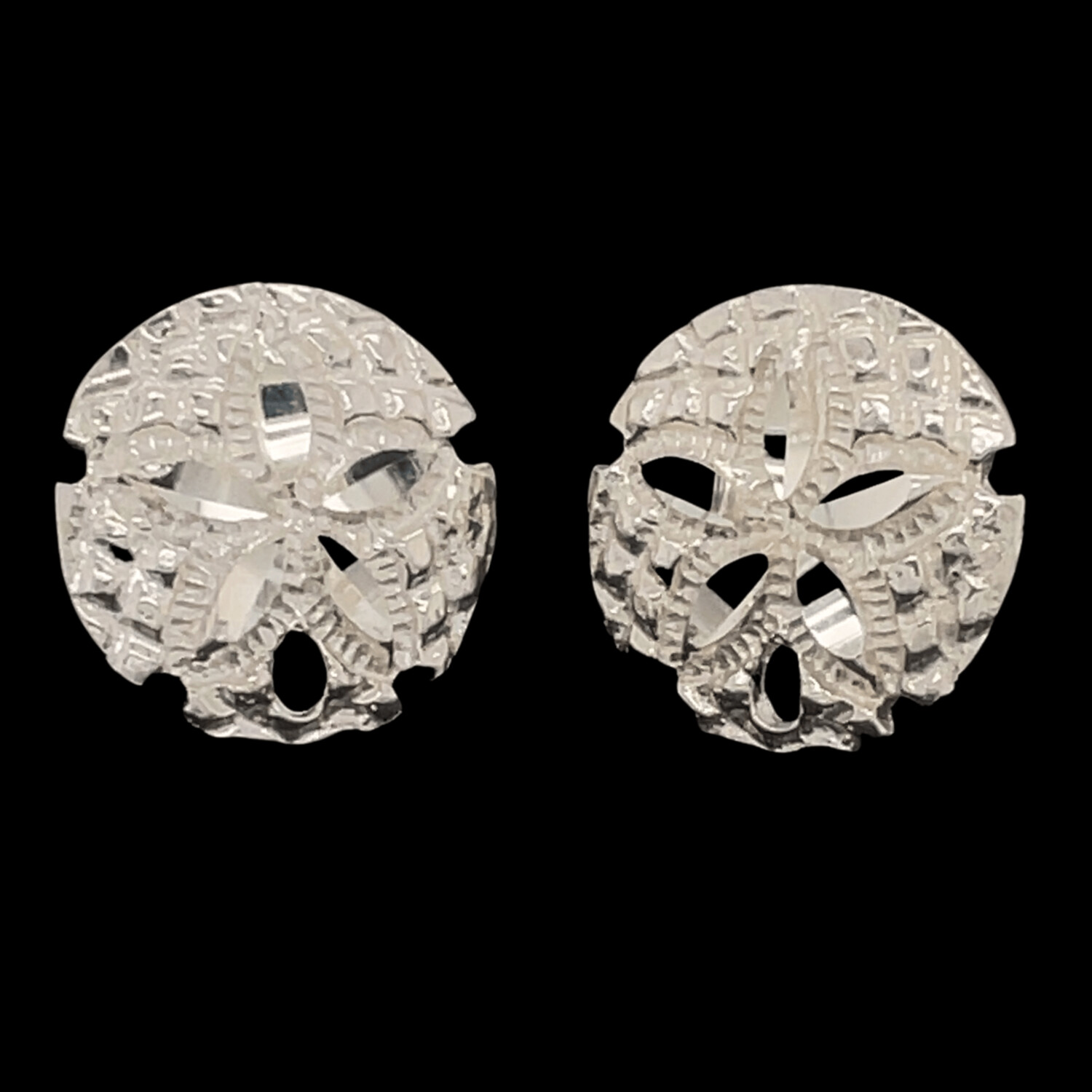 Sterling Silver Sand Dollar Earrings