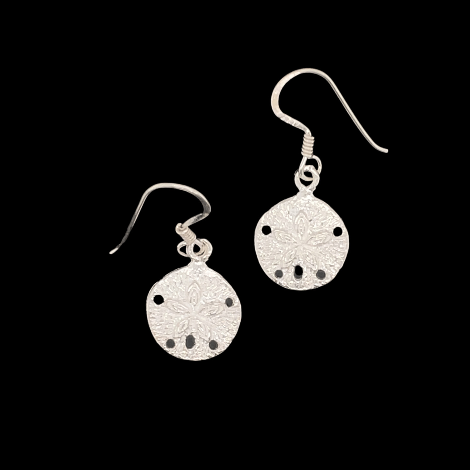 Sterling Silver Sand Dollar Earrings