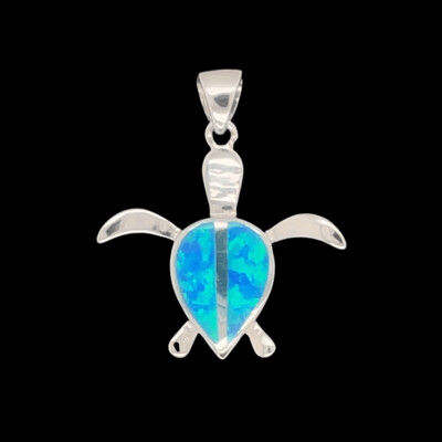 Opal Turtle Pendant