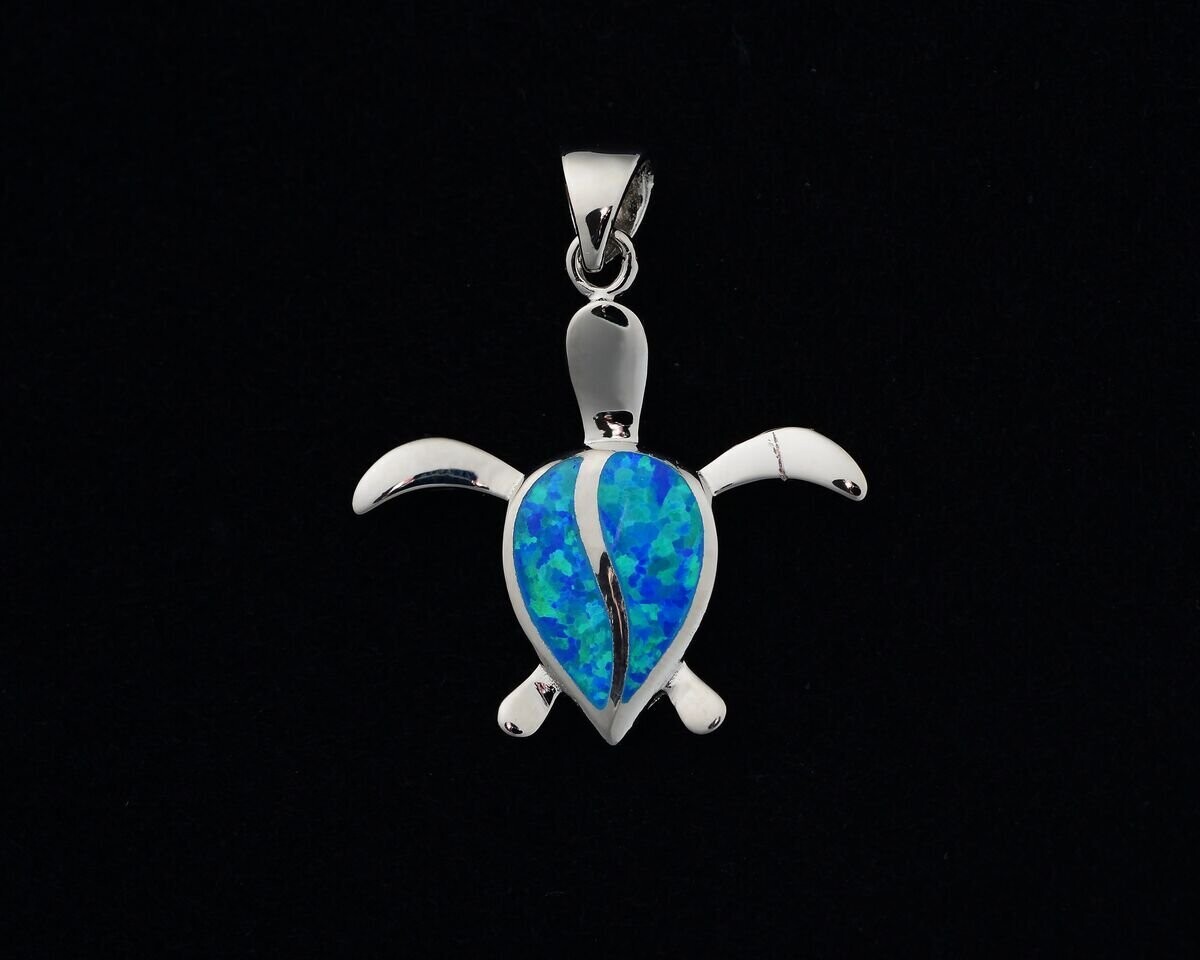 Opal Turtle Pendant