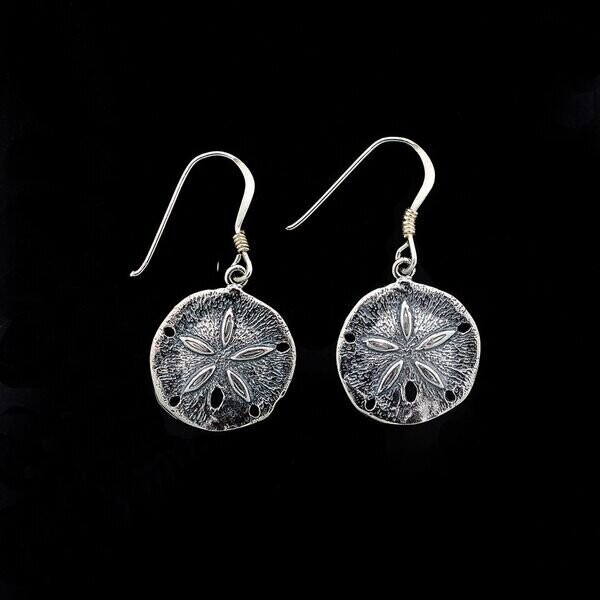Sterling Silver Sand Dollar Earrings