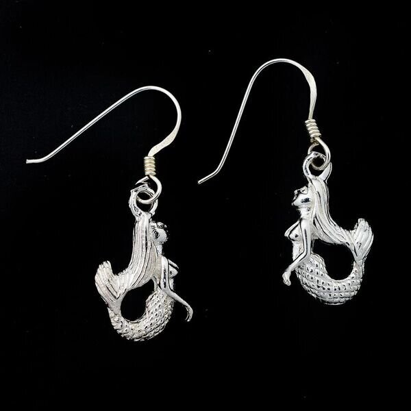 Sterling Silver Mermaid Earrings