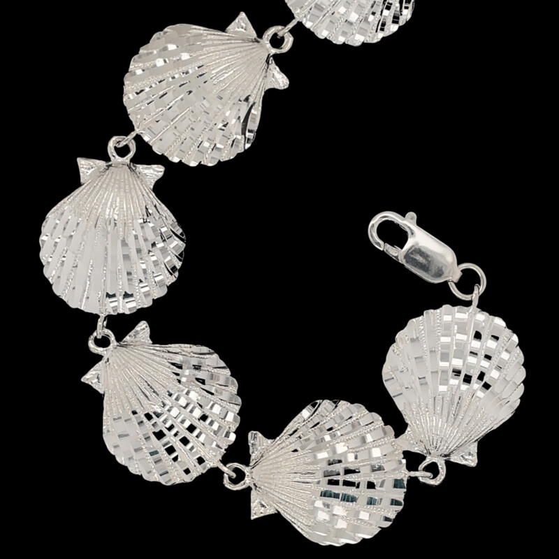 Sterling Silver Shell Bracelet