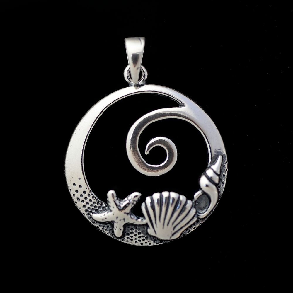 Sterling Silver Tropical Pendant