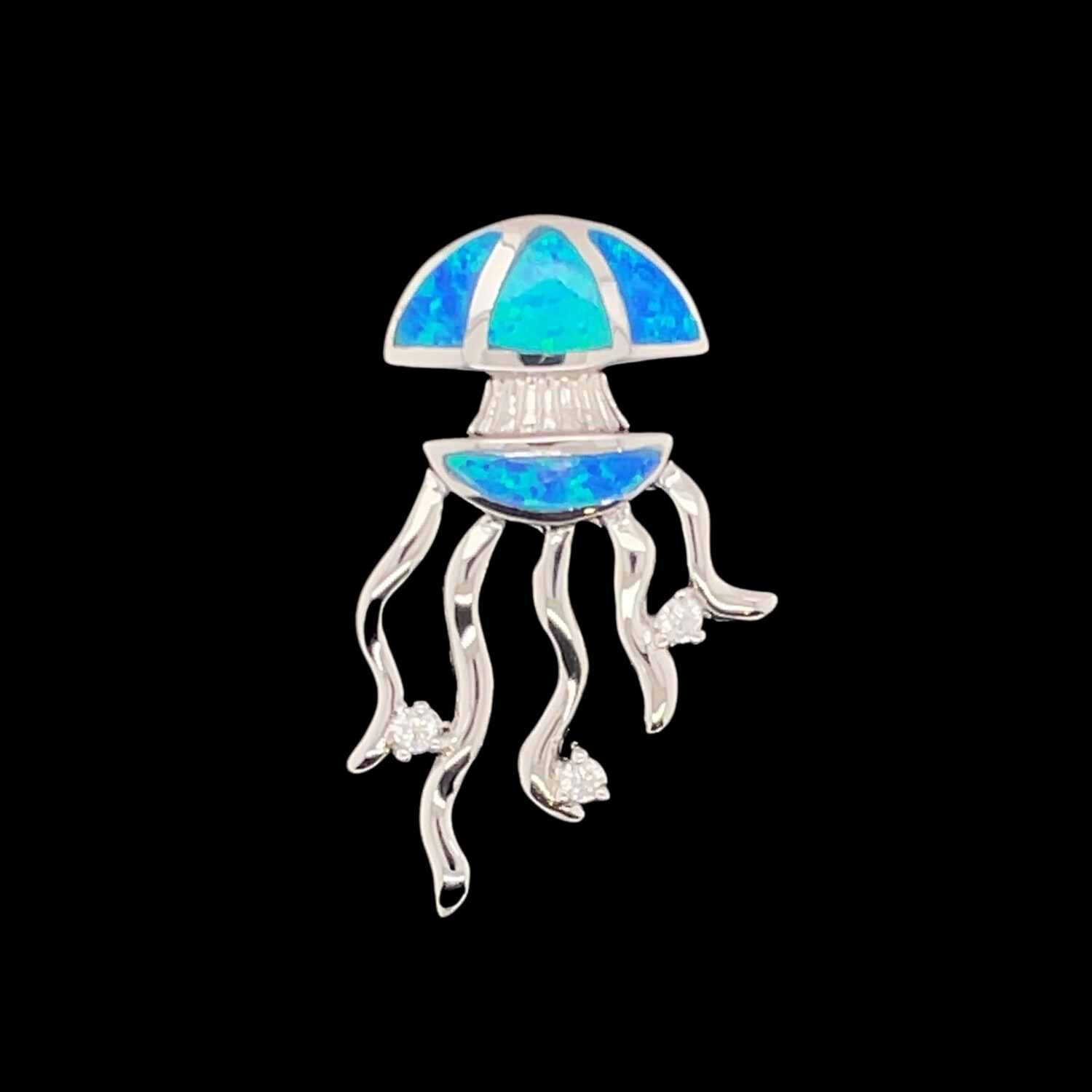 Opal Jellyfish Pendant