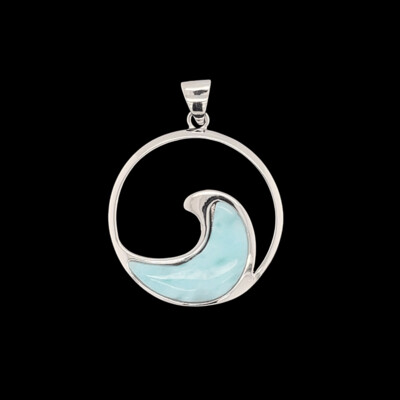 Larimar Wave Pendant