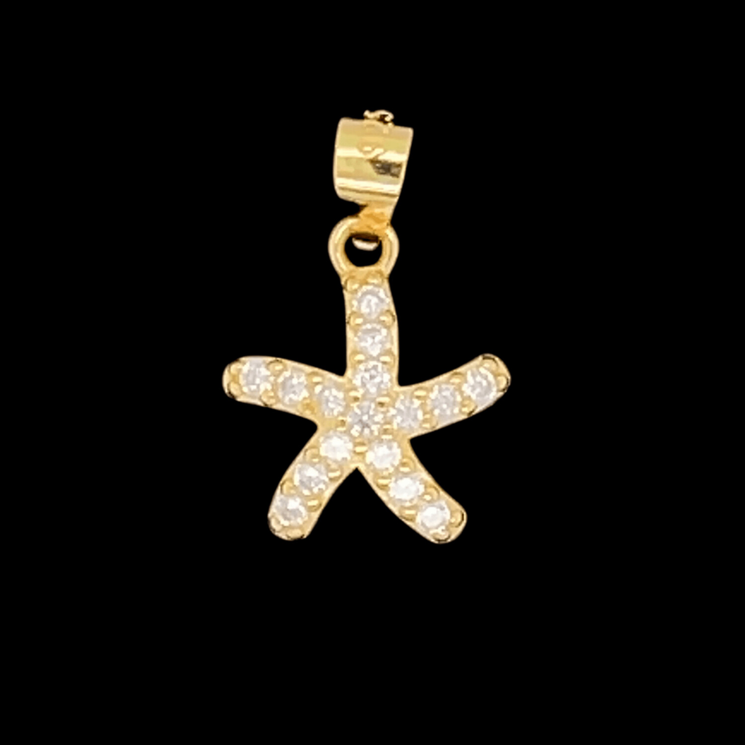 Cubic Zirconia Starfish Pendant