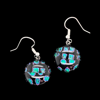 Dichroic Glass Earrings