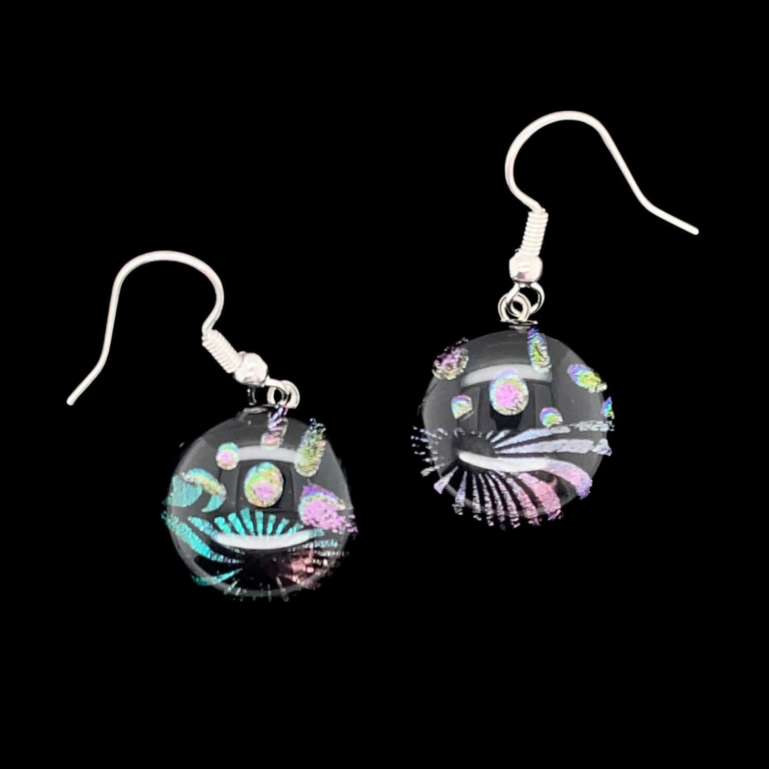 Dichroic Glass Earrings