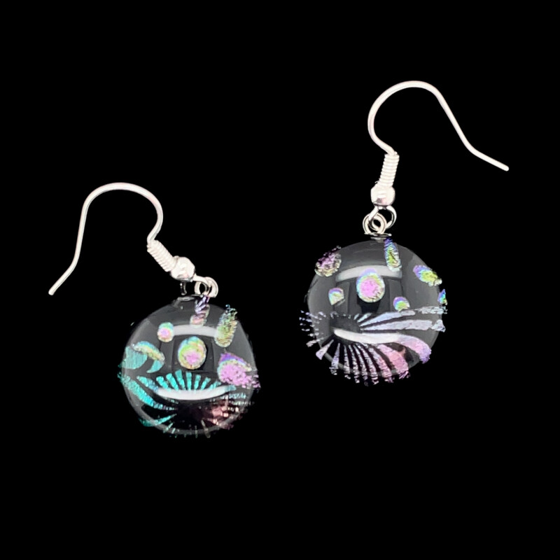 Dichroic Glass Earrings