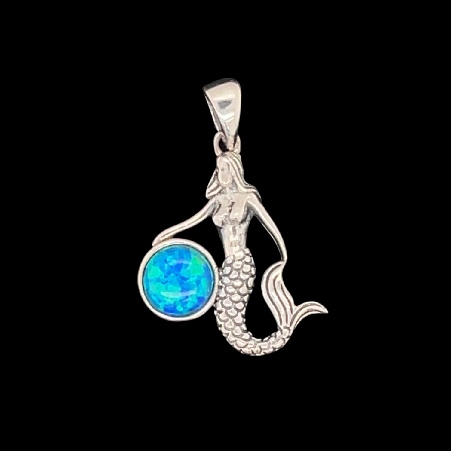 Opal Mermaid Pendant