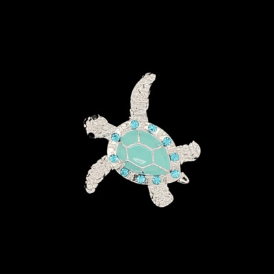 Turtle Pendant Aqua