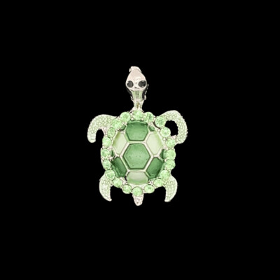 Turtle Pendant Green