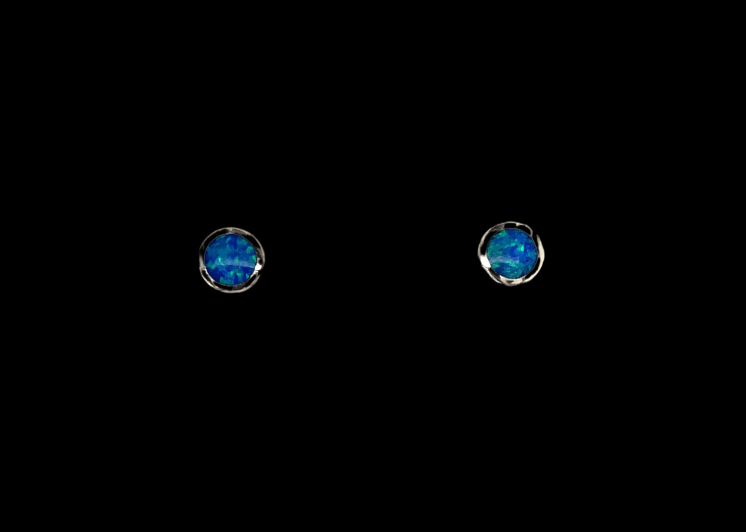 Opal Circle Earrings