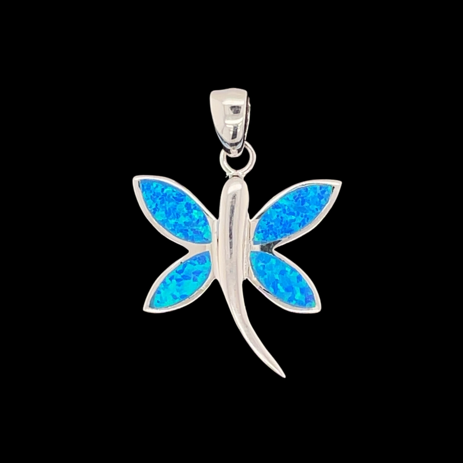 Opal Dragonfly Pendant