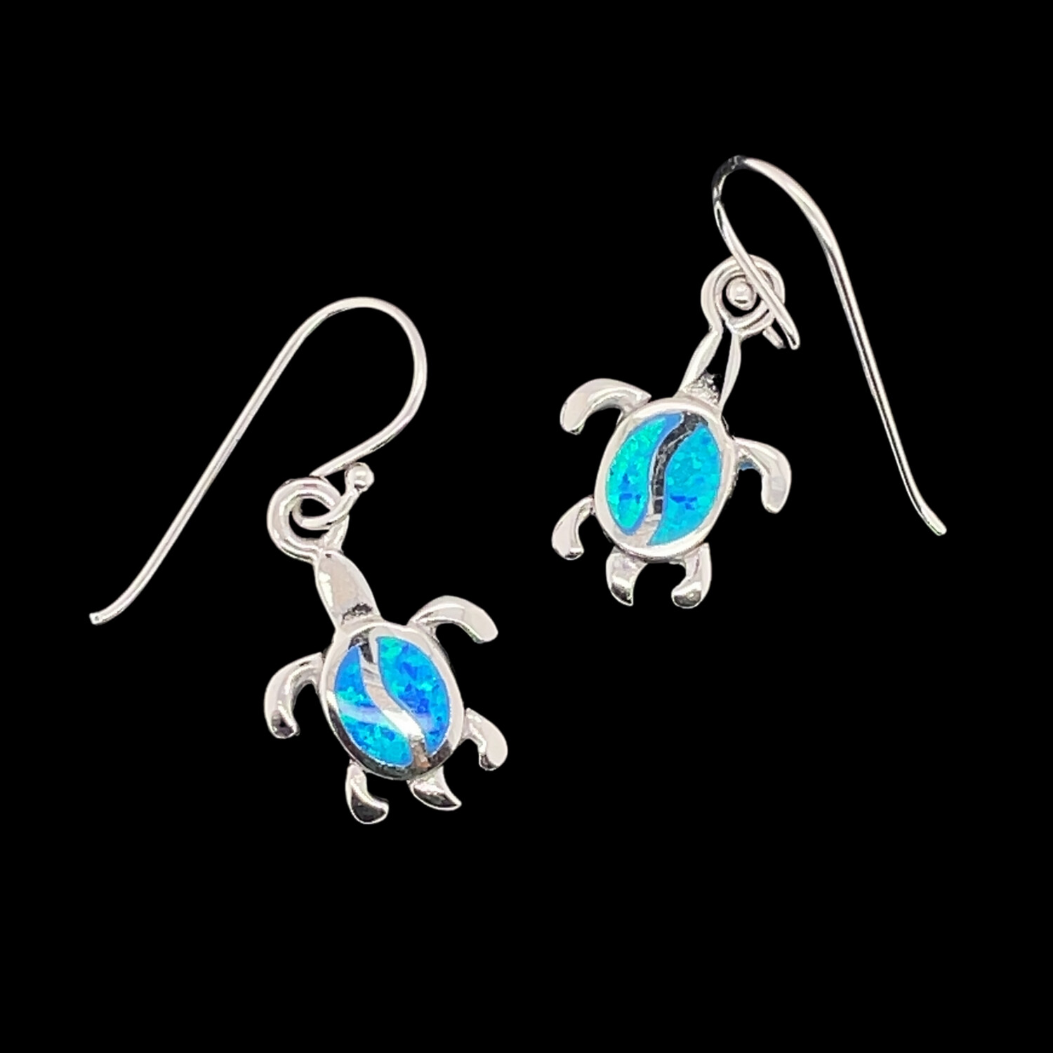 Opal Turtle Earrings