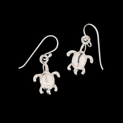 Opal Turtle Earrings