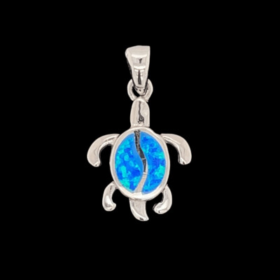 Opal Turtle Pendant