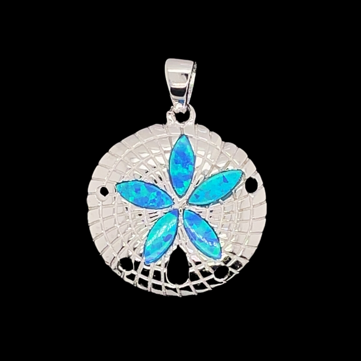 Opal Sand Dollar Pendant