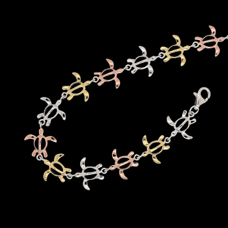 Tri-Color Turtle Bracelet