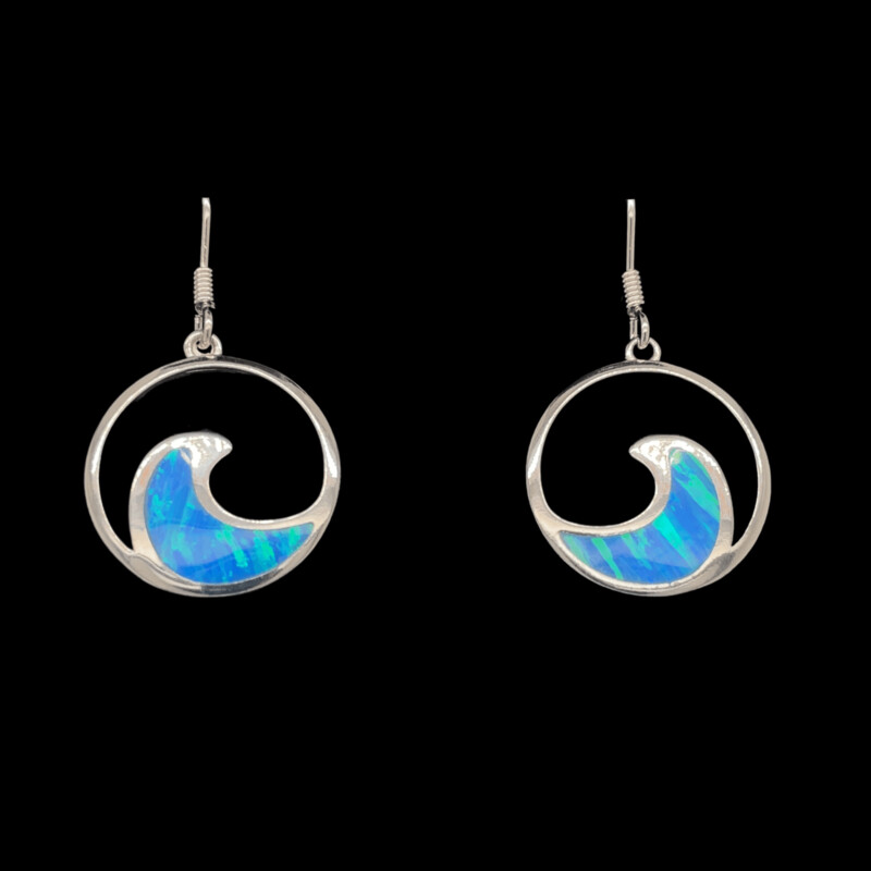 Opal Wave Earrings