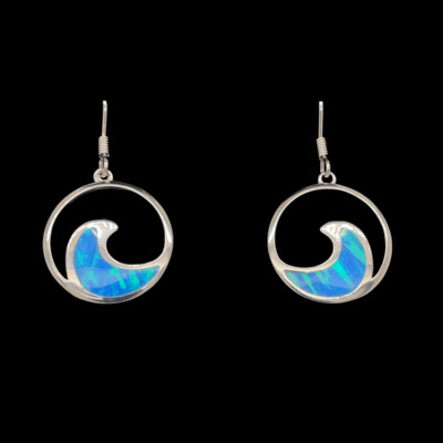 Opal Wave Earrings