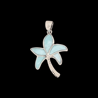 Larimar Palm Tree Pendant