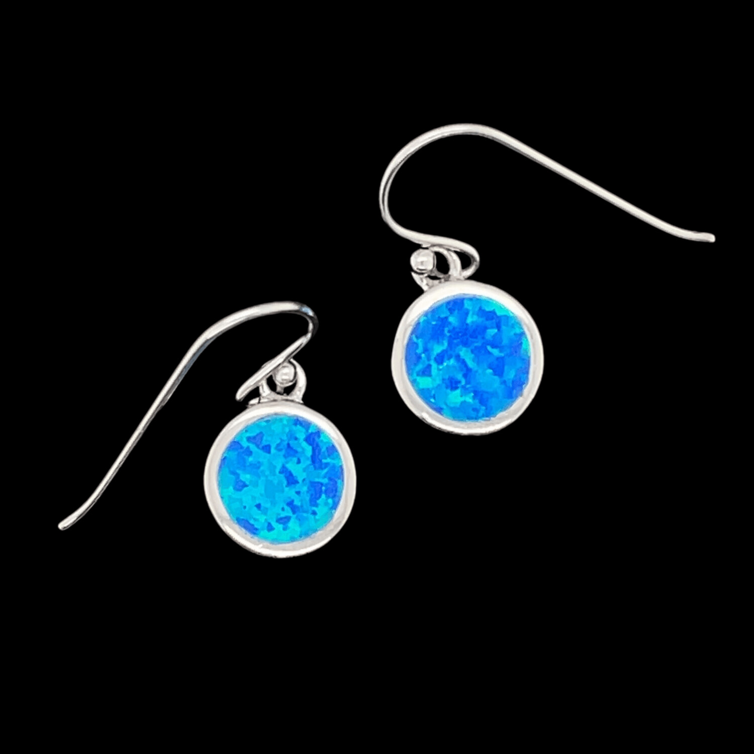 Opal Circle Earrings