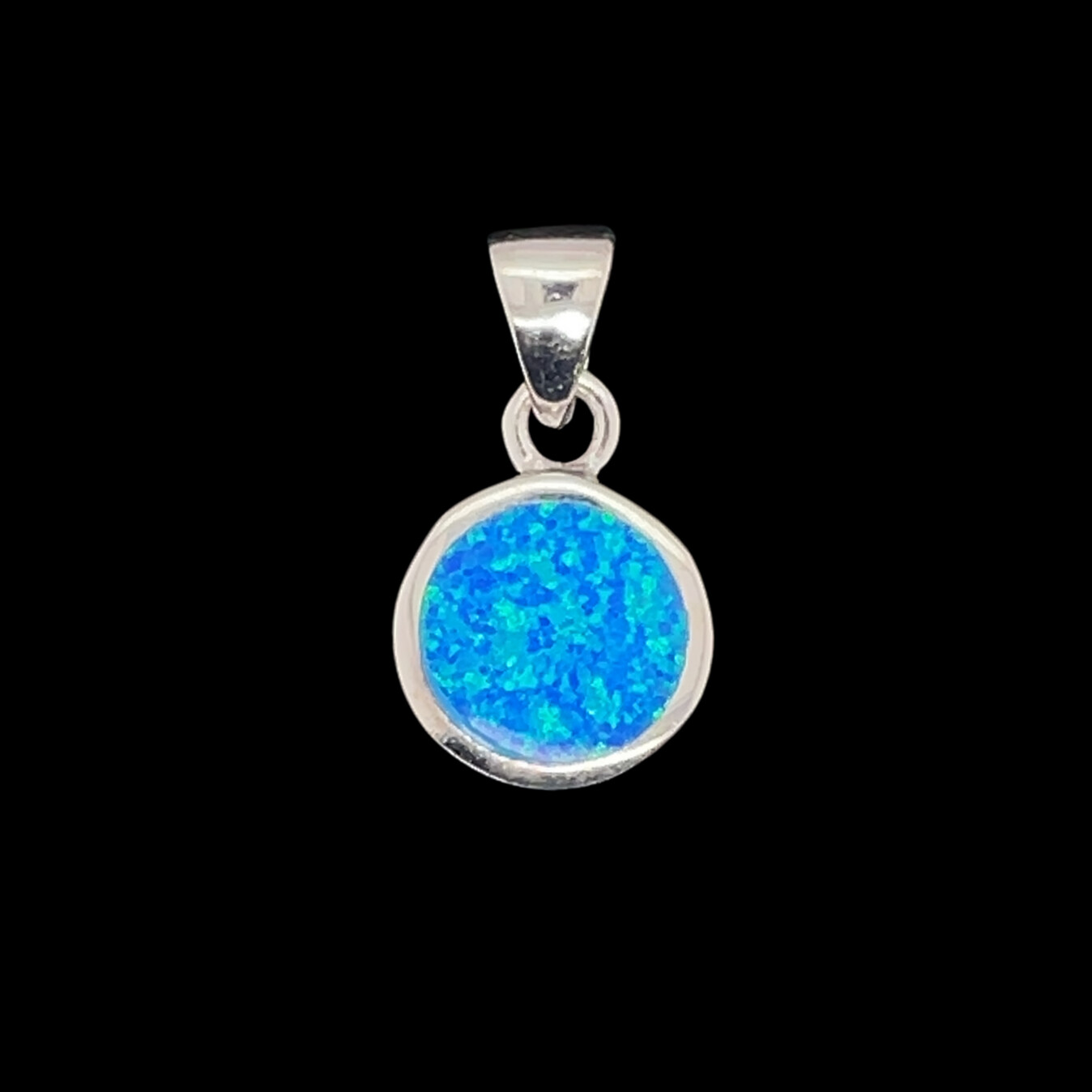 Opal Circle Pendant