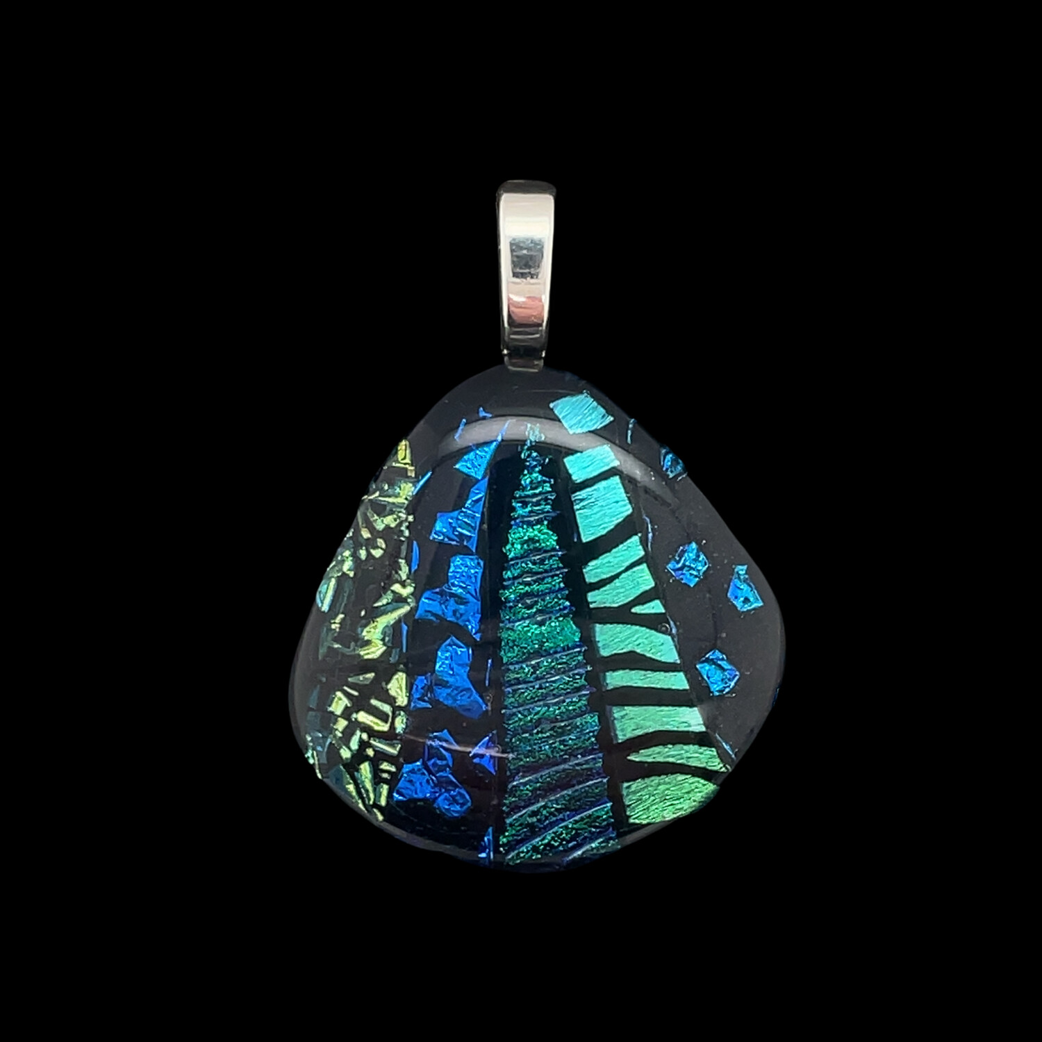 Handmade Dichroic Glass Pendant