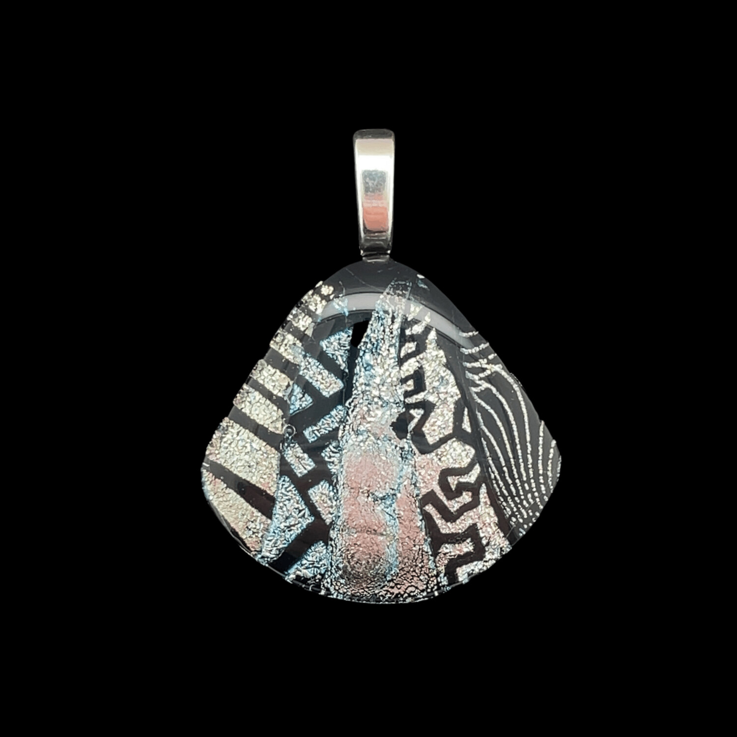 Handmade Dichroic Glass Pendant