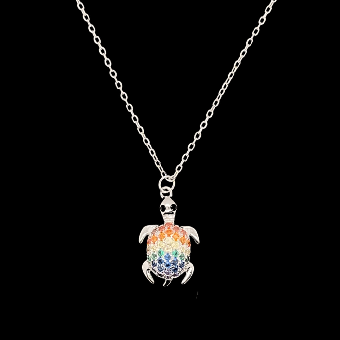 Multi-Color Turtle Necklace