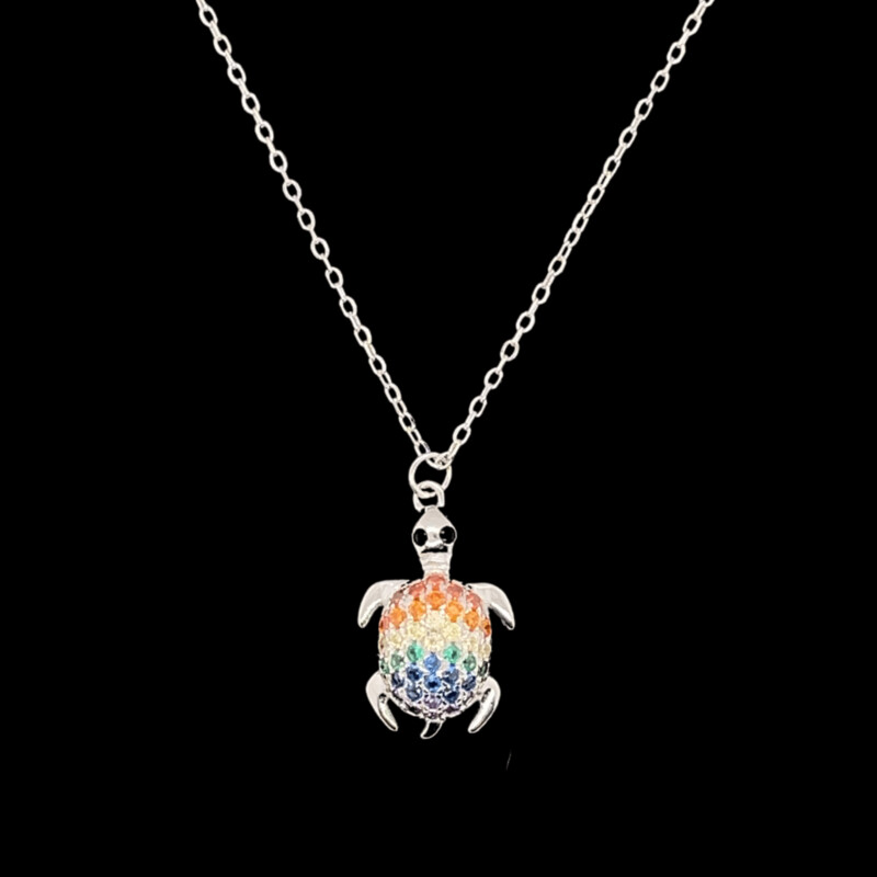 Multi-Color Turtle Necklace