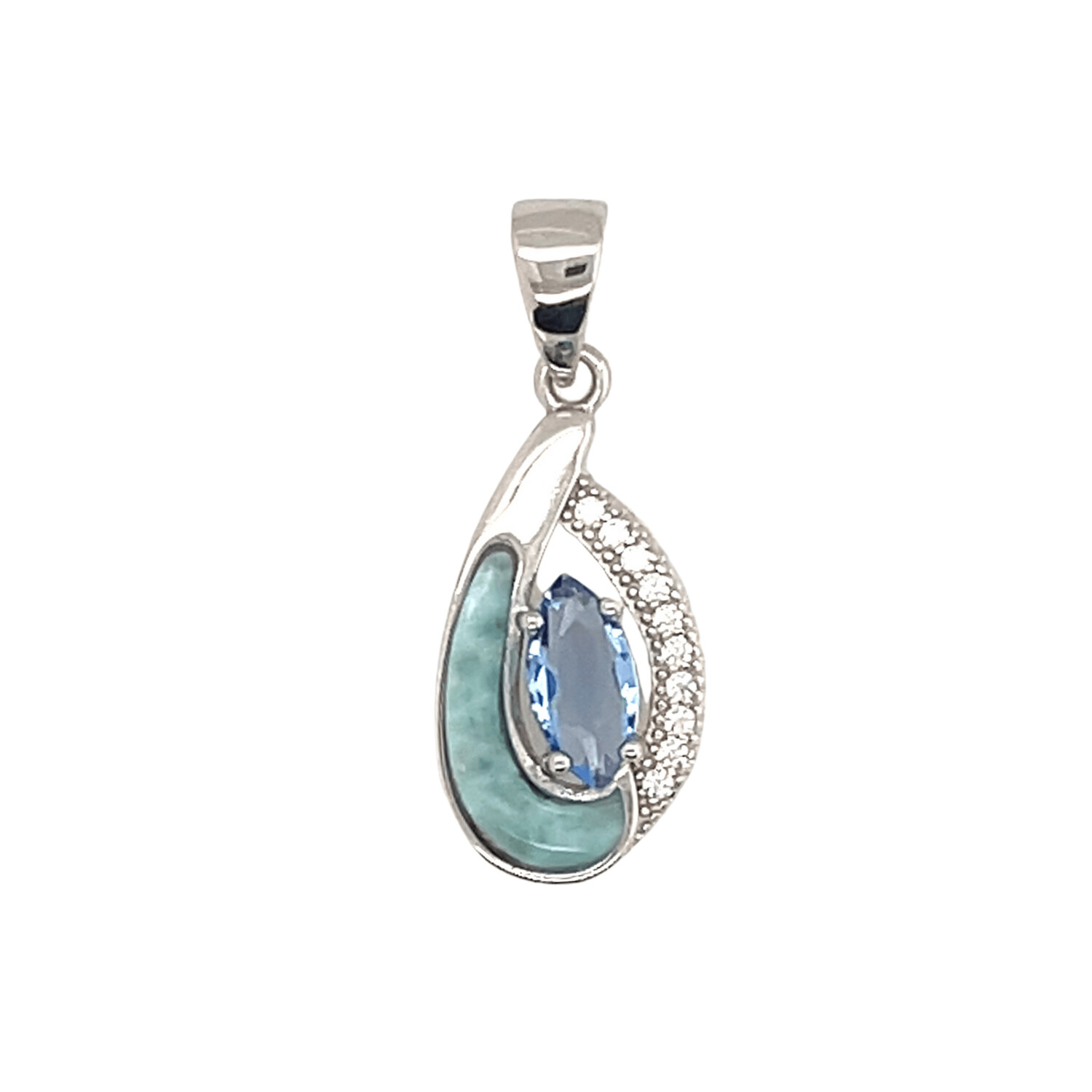 Larimar Teardrop Pendant