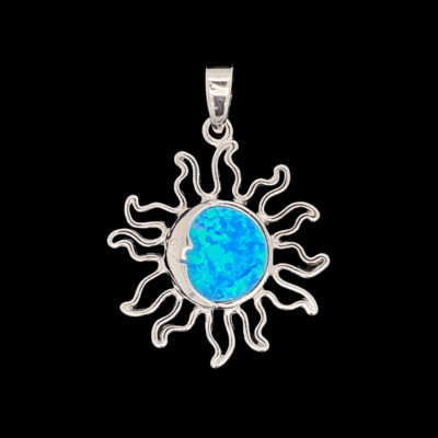 Opal Sun Pendant