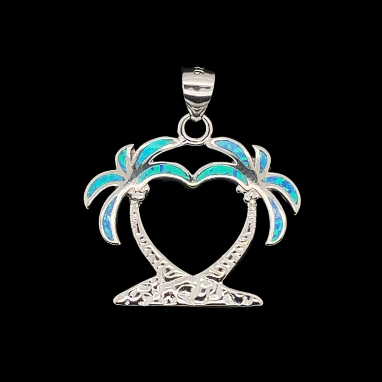 Opal Palm Tree Pendant