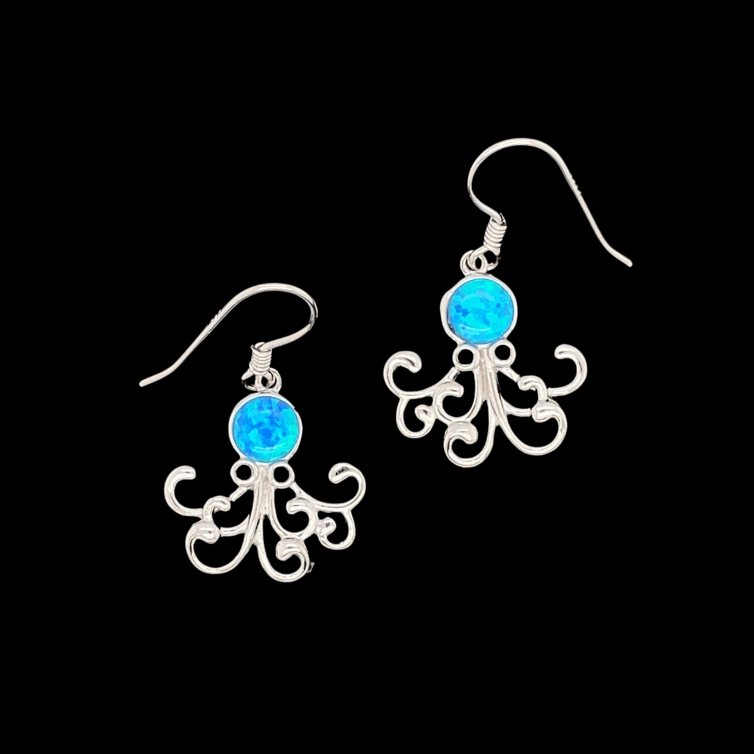 Opal Octopus Earrings