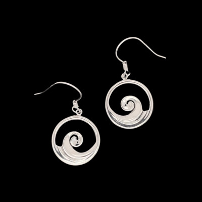 Sterling Silver Wave Earrings