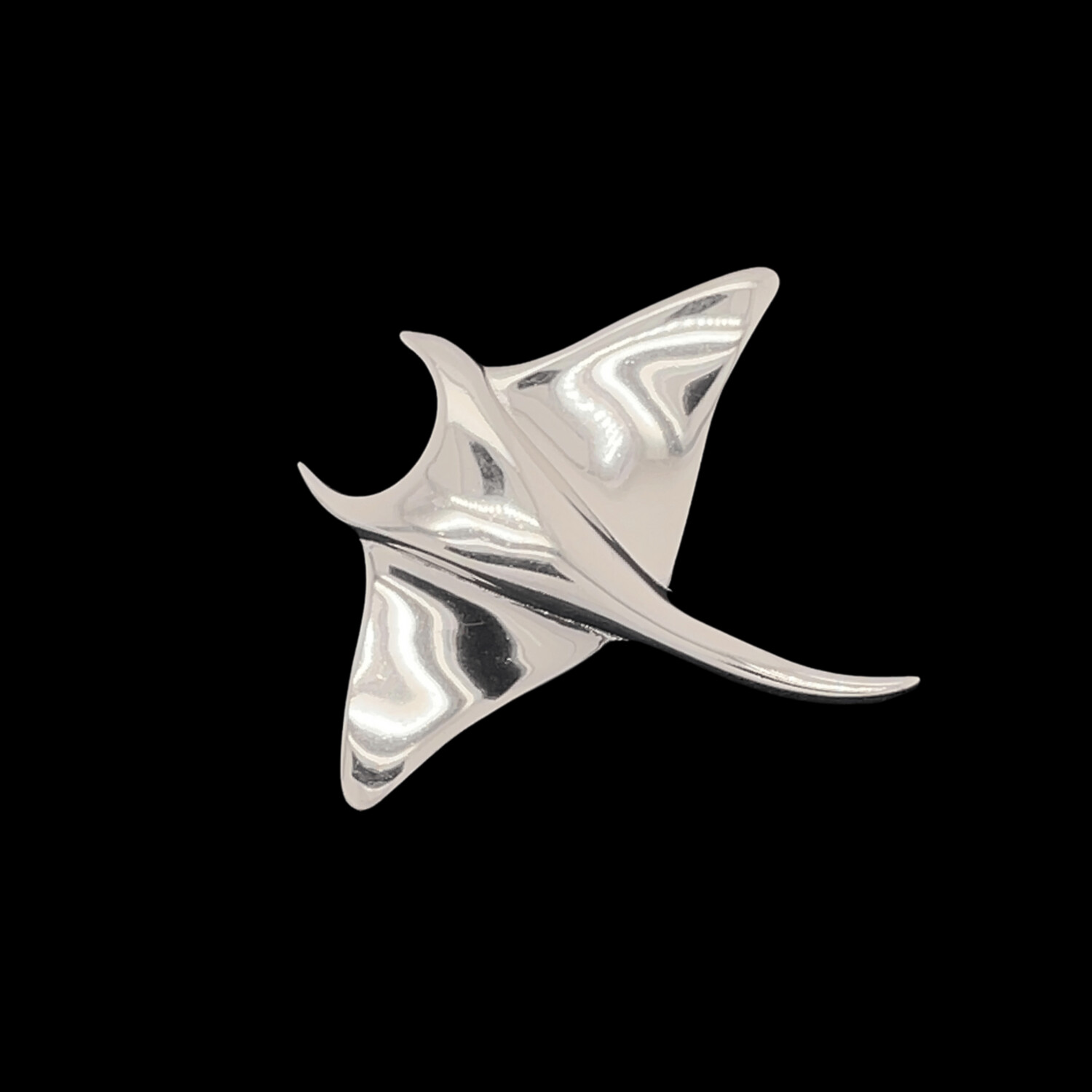 Sterling Silver Manta Ray Pendant