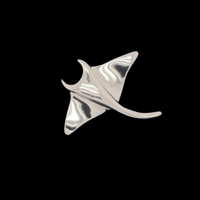 Sterling Silver Manta Ray Pendant
